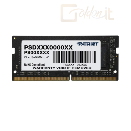 RAM - Notebook Patriot 8GB DDR4 3200MHz SODIMM Signature Line Black - PSD48G320082S