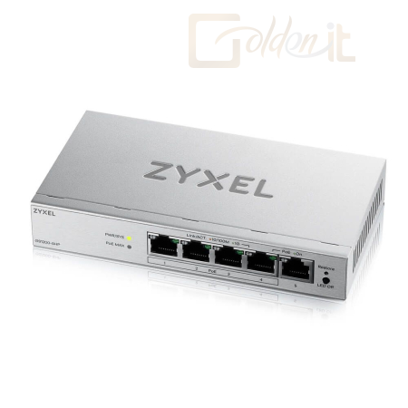 Hálózati eszközök ZyXEL GS1200-5HPV3 5port Gigabit LAN (68W) PoE web menedzselhető asztali switch - GS1200-5HPV3-EU0101F