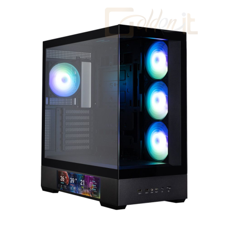 Ház Zalman P40 DS RGB Tempered Glass Black - P40 DS BLACK