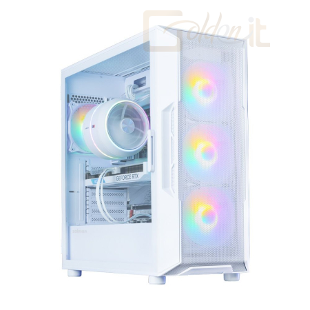 Ház Zalman I3 Neo V2 Tempered Glass White - I3 NEO V2 WHITE