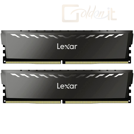 RAM Lexar 16GB DDR4 3200MHz Kit(2x8GB) Thor with Heatsink Dark Grey - LD4BU008G-R3200GDXG