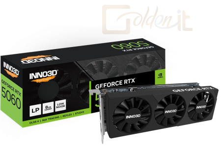 Videókártya Inno3D GeForce RTX5060 8GB DDR7 X3 Low Profile - N5060L-08D7-17941616