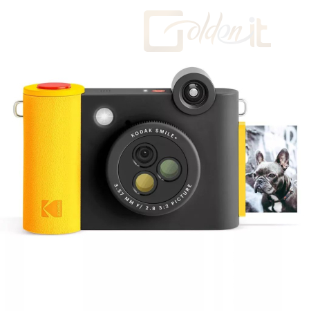 Kompakt Kodak Smile+ Digital Instant Print Camera Black/Yellow - KO-RODSMPCAMBK