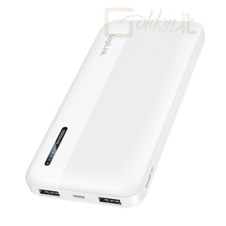 Powerbank vésztöltők Logilink 10000 mAh PowerBank White - PA0338WRF