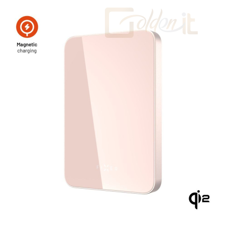 Powerbank vésztöltők FIXED MagZen 5 Qi2 külső akkumlátor 5000 mAh, rózsaszín - FIXZENMC-5-PI