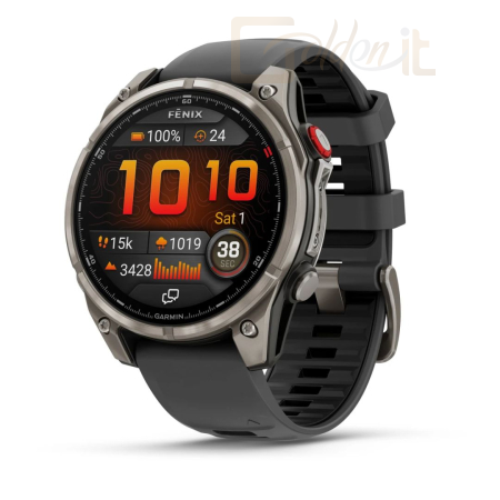 Okosóra Garmin fenix 8 Pro 47mm AMOLED Sapphire Titanium with Graphite/black silicone band - 010-03198-11