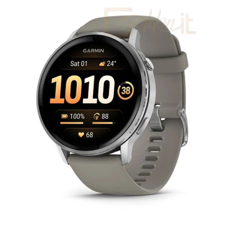 Okosóra Garmin Venu 4 45mm Silver with Silver Gray Silicone Band - 010-03014-01
