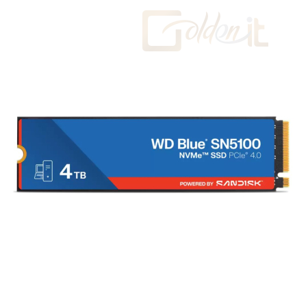 Winchester SSD Western Digital 4TB M.2 2280 NVMe SN5100 Blue - WDS400T5B0E-00CPE0