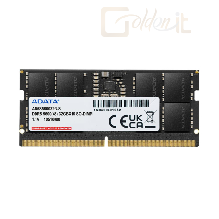 RAM - Notebook A-Data 32GB DDR5 5600MHz SODIMM - AD5S560032G-S