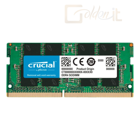 RAM - Notebook Crucial 16GB DDR4 3200MHz SODIMM - CT16G4SFS832A