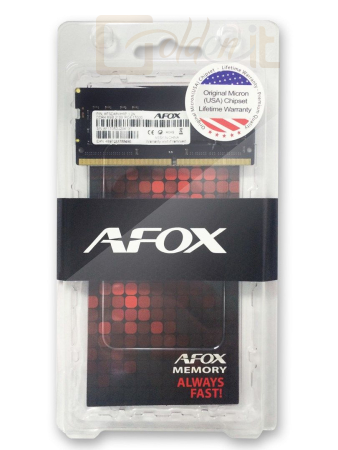 RAM - Notebook AFOX 8GB DDR4 2666MHz SODIMM - AFSD48FK1P