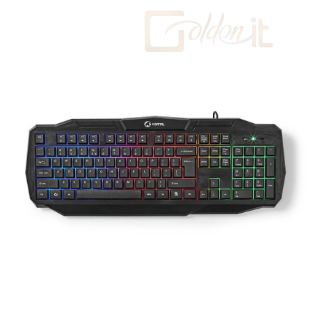 Billentyűzet Nedis GKBD100BKUS Wired Gaming Keyboard Black US - GKBD100BKUS