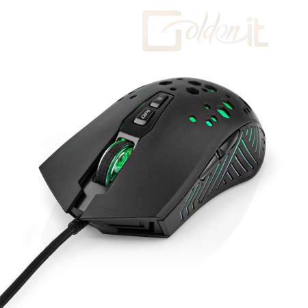 Egér Nedis GMWD410BK Gaming Mouse Black - GMWD410BK