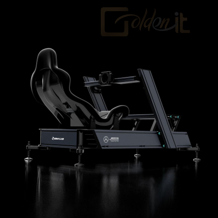 Gamer szék Sim-Lab Mercedes-AMG PETRONAS Formula One Team Sim Racing Cockpit Space Gray - SLC038