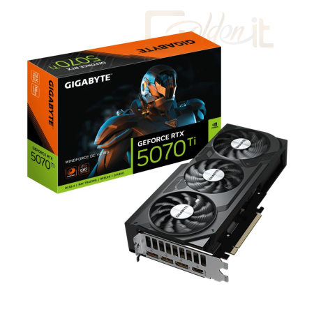 Videókártya Gigabyte RTX5070 TI WINDFORCE OC V2 16G - GV-N507TWF3OCV2-16GD