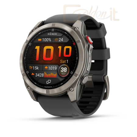 Okosóra Garmin fenix 8 Pro 51mm AMOLED Sapphire Titanium with Graphite/black silicone band - 010-03199-11
