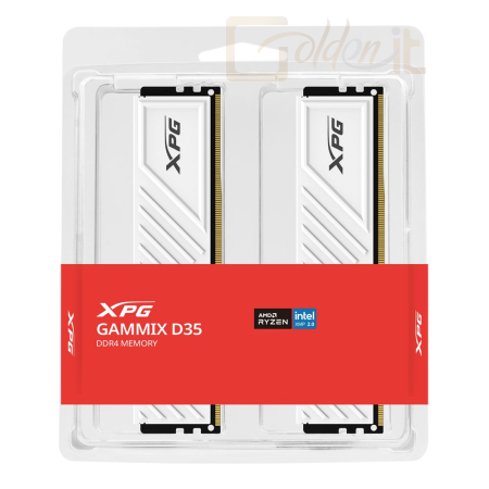 RAM A-Data 16GB DDR4 3200MHz Kit(2x8GB) Gammix D35 White - AX4U32008G16A-DTWHD35