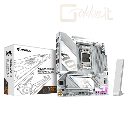 Alaplapok Gigabyte X870M AORUS ELITE WIFI7 ICE - X870M AORUS ELITE WIFI7 ICE