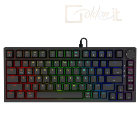 Billentyűzet Savio Astral OUTEMU Jade Gaming Keyboard Black US - ASTRAL OUTEMU JADE