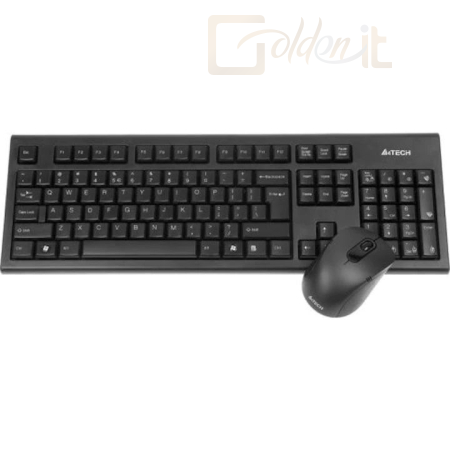 Billentyűzet A4-Tech 7100N Wireless Keyboard Combo Black US - A4TKLA41220
