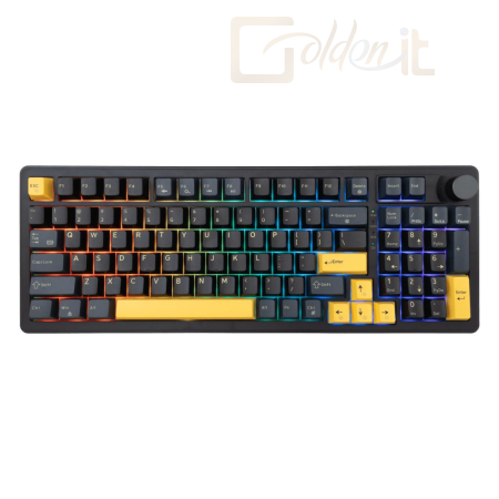 Billentyűzet White Shark Excalibur Gaming Wireless Bluetooth Keyboard Black US - GK-007151-B/R-US