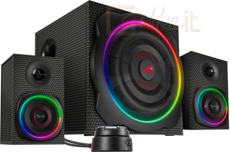 Hangfal Speedlink Gravity Carbon RGB 2.1 Subwoofer System Black - SL-830100-BK