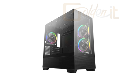 Ház DeepCool CG380 3F Tempered Glass Black - R-CG380-BKAGM3-G