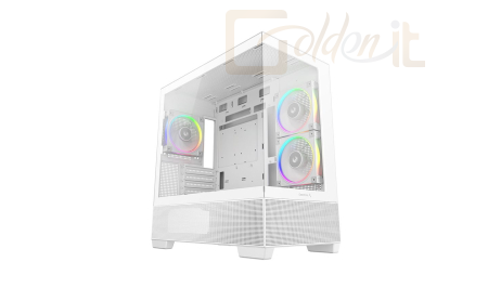 Ház DeepCool CG380 3F WH Tempered Glass White - R-CG380-WHAGM3-G