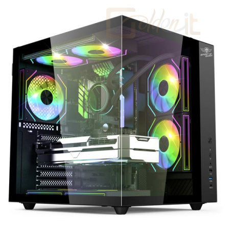 Ház Spirit Of Gamer Bandit GT Tempered Glass Black - 8505RA