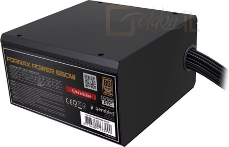 Táp Gembird 650W 80+ Bronze CCC-PSUBRONZE-650W OEM - CCC-PSUBRONZE-650W-10