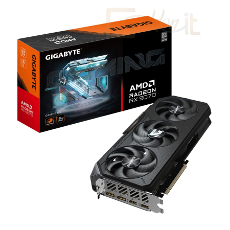 Videókártya Gigabyte RX9070 GAMING 16G - GV-R9070GAMING-16GD