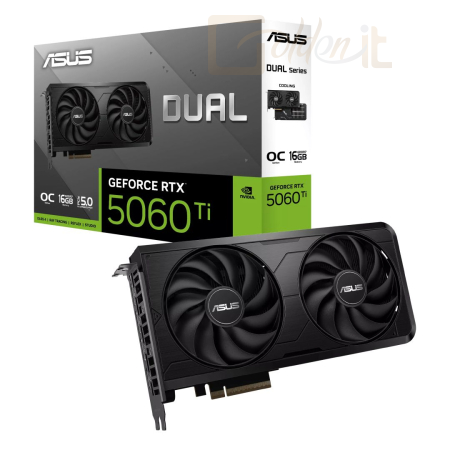 Videókártya Asus DUAL-RTX5060TI-O16G-EVO - DUAL-RTX5060TI-O16G-EVO