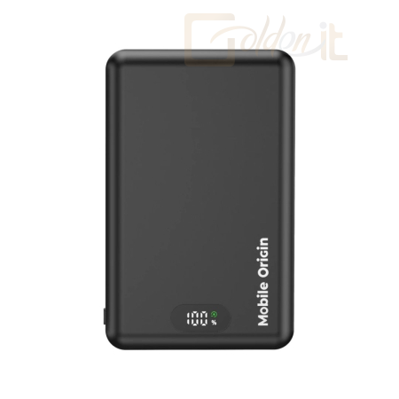 Powerbank vésztöltők Mobile Origin Wireless Metal Slim 10000mAh PowerBank Black - MO-WMP-PB8