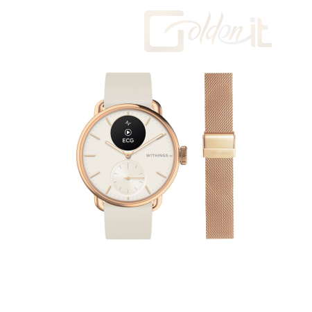 Okosóra Withings Scanwatch 2 38mm including Milanese wristband Rose Gold - HWA10-BUNDLE 2-ALL-INT