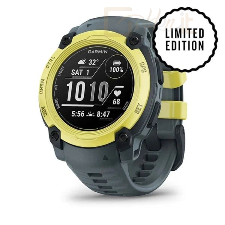 Okosóra Garmin Instinct E 40mm Yellow with Grey Silicon Band - 010-02932-01