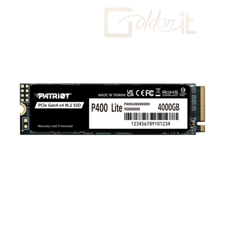 Winchester SSD Patriot 4TB M.2 2280 NVMe P400 Lite - P400LP4KGM28H
