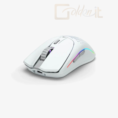Egér Glorious Model O 2 Wireless Bluetooth RGB Gaming Mouse White - GLO-MS-OWV2-MW