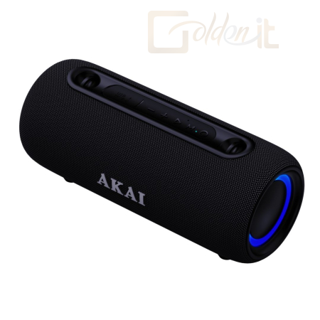 Hangfal Akai 1.0 Waterproof Portable Bluetooth Speaker 15W Black - ABTSW-40
