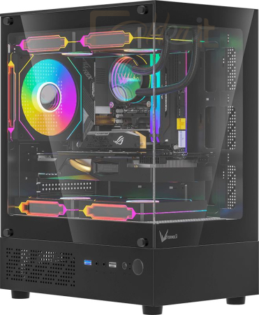 Ház Formula Crystal Z1CM Tempered Glass Black - CRYSTAL Z1CM BLACK