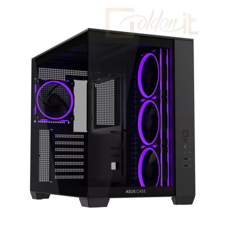 Ház Asus A32 PLUS Tempered Glass Black - 90DC00S0-B19000