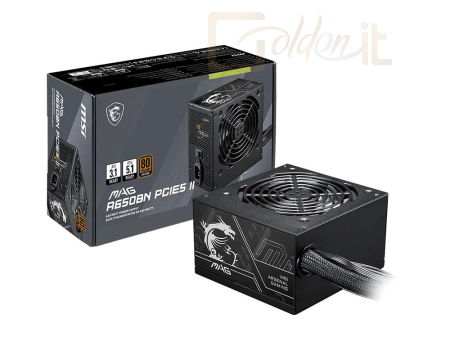 Táp Msi 650W 80+ Bronze MAG A650BN PCIE5 II - 306-7ZPSY11-CE0
