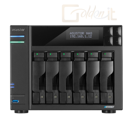 NAS szerver Asustor NAS AS6706T V2 (8GB) (6xHDD + 4xM.2 SSD) - AS6706T V2