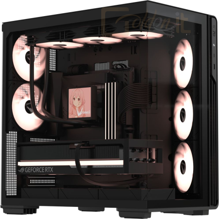 Ház Formula Crystal Z7 PA Tempered Glass Black - CRYSTAL Z7 PA BLACK