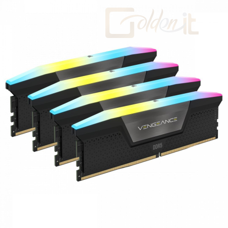 RAM Corsair 64GB DDR5 6200MHz Kit(4x16GB) Vengeance RGB Black - CMH64GX5M4B6200C32