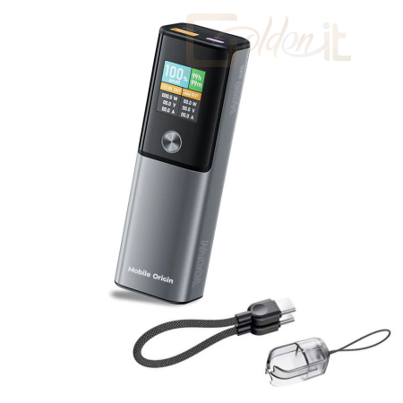 Powerbank vésztöltők Mobile Origin 14000mAh PowerBank Black/Grey - MO-100WPD-PB12