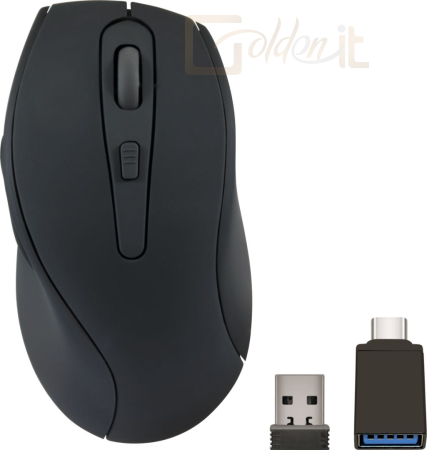 Egér Speedlink Axon Silent & Antibacterial Wireless Mouse Black - SL-630004-RRBK