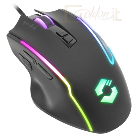Egér Speedlink DECUS NX RGB Gaming Mouse Rubber-Black - SL-680024-RRBK