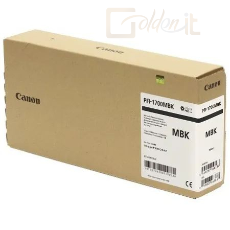 Nyomtató - Tintapatron Canon PFI-1700MBK Matt Black - 0774C001