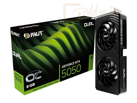 Videókártya Palit GeForce RTX5050 8GB DDR6 Dual OC - NE65050S19P1-GB2070D