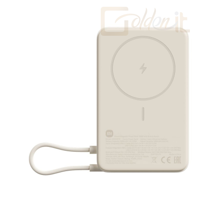 Powerbank vésztöltők Xiaomi Magnetic 10000mAh PowerBank with Built-in Stand Beige - BHR08PBGL